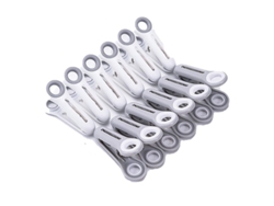 2026 12 pinzas de plástico resistentes para ropa, pinzas para lavandería con resorte de acero inoxidable, multiusos