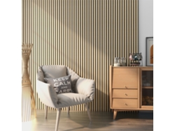 Set de 4x paneles de pared Vang acústico en MDF y fieltro 120 x 60 x 2 cm (2,88 m²) - Roble  [NEU.HOLZ]