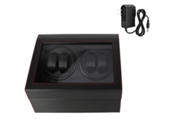 Caja de cuerda automática para relojes mecánicos de doble cabeza 46
