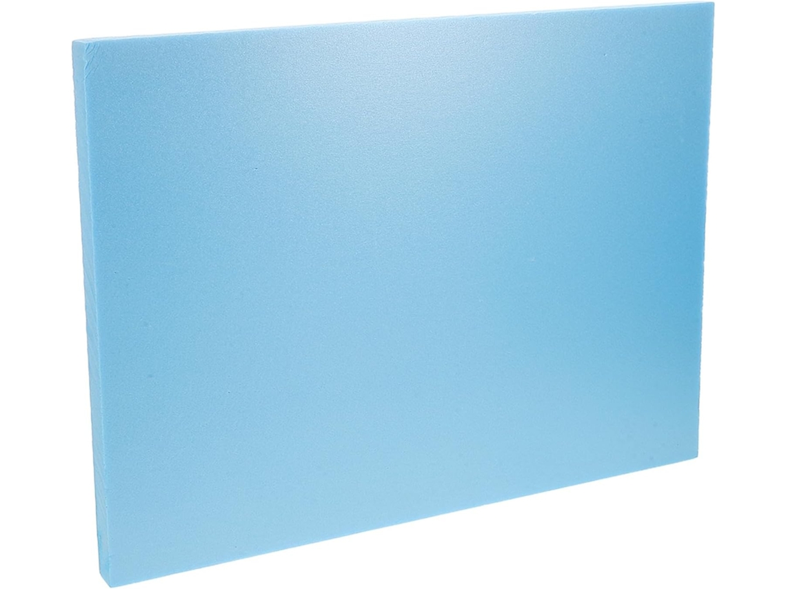 Plancha De Espuma De Alta Densidad De 30x40x2 Cm, Color Azul, Para Maquetas Y Proyectos De Bricolaje.