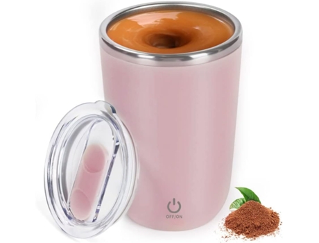 Taza de café automática de acero inoxidable Taza eléctrica para café/leche/chocolate caliente rosa TRANTECH