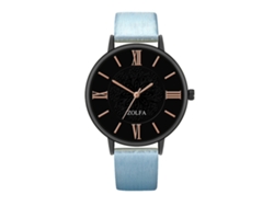 Reloj De Pulsera Unisex De Cuarzo De Estilo Clásico Para Parejas (azul)