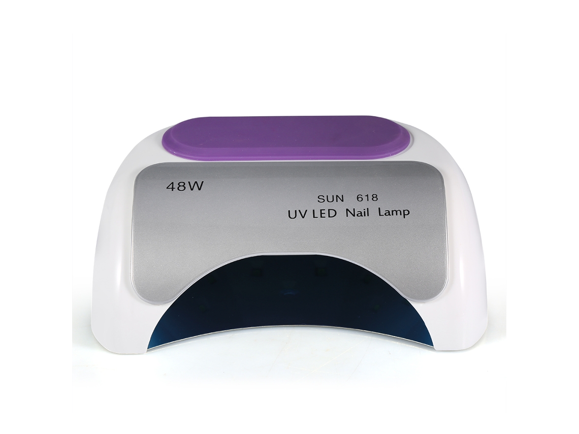 Lámpara de secado de uñas LED UV de 48 W, máquina de secado para todo tipo de geles de uñas, blanca