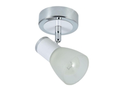 Foco cholo 1xe14 blanco/cromo 14x8.5