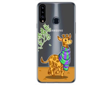 Carcasa Samsung Galaxy A20s TUMUNDOSMARTPHONE Dibujos Transparente Multicolor