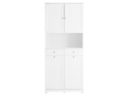 Mueble de baño Sobuy con 2 cajones y 2 cestas, columna estrecha