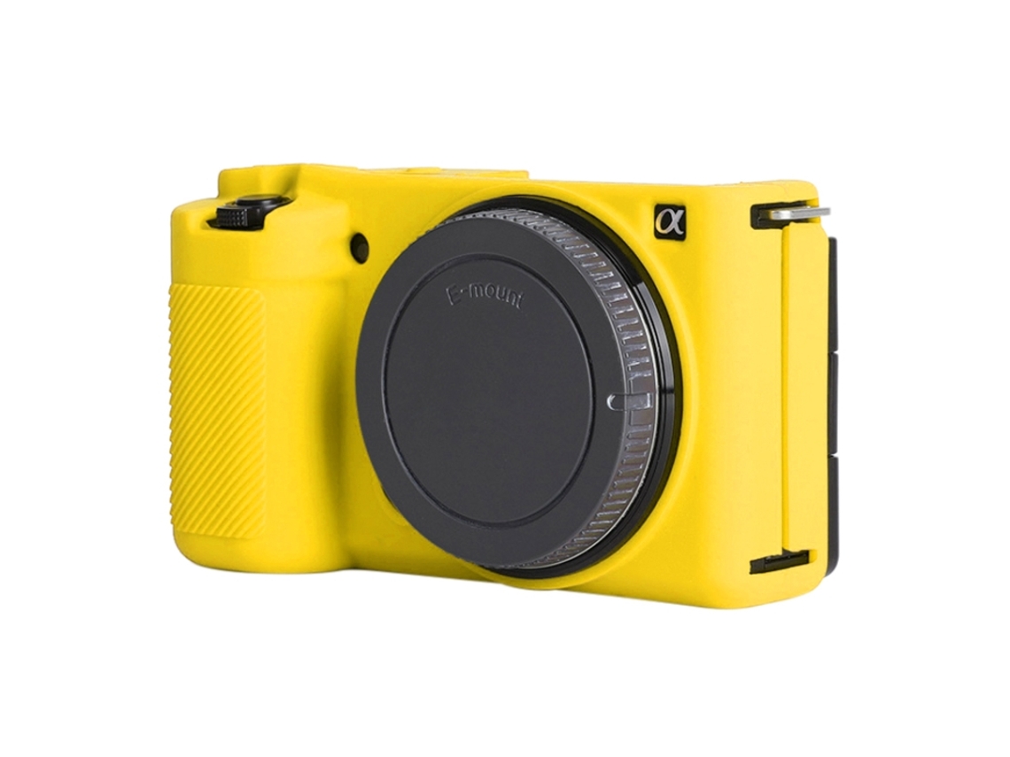 Capa Protetora De Silicone Macio Para Sony Zv-e10 Amarela