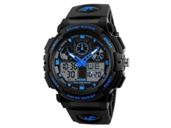 Reloj digital Skmei 1270 para hombre, resistente al agua, con doble pantalla para deportes al aire libre.