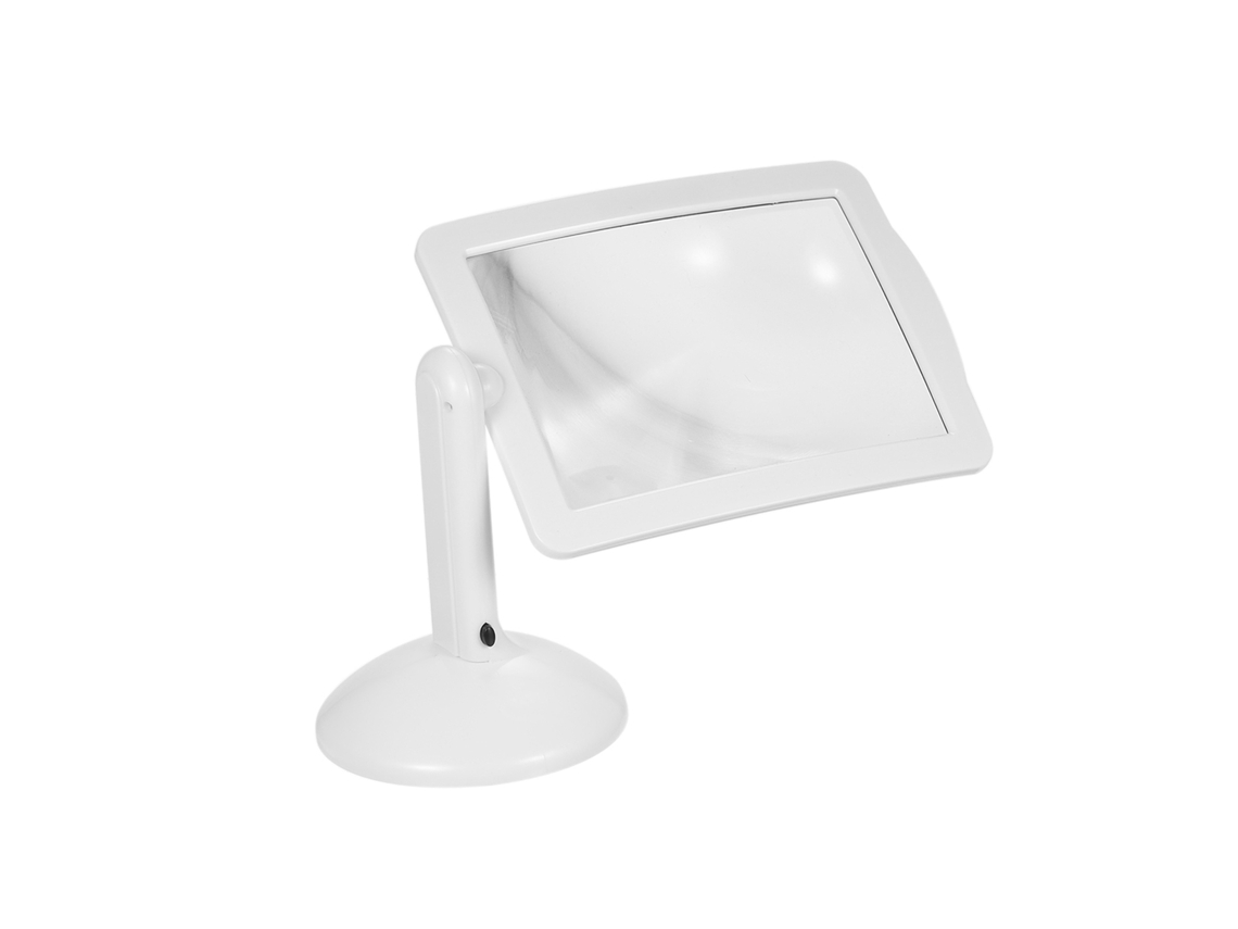 Lupa De Página Completa 3x Con Luz Led, Lámpara De Aumento Para Lectura De Escritorio