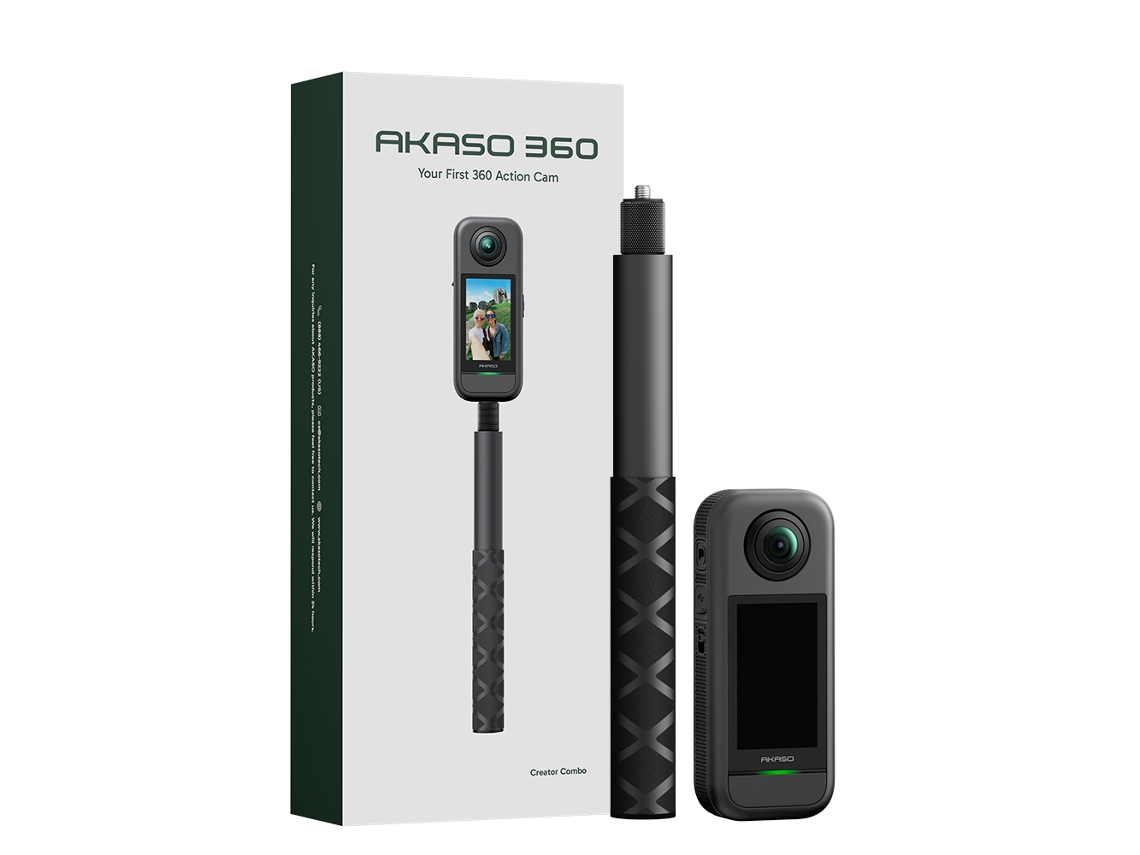 Action Cam 360 AKASO Creator Combo (5 K - 72 MP - Wi-Fi y Bluetooth)