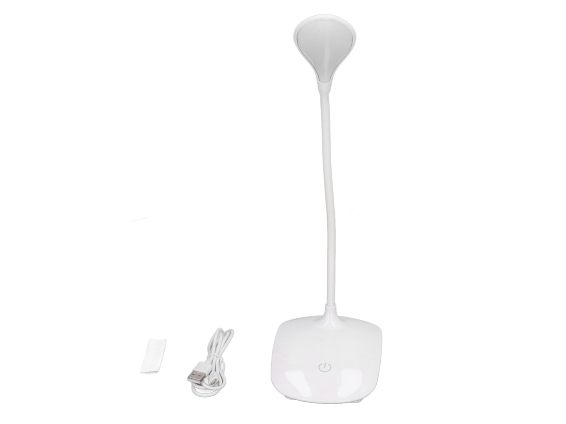 Lámpara de mesa LED con control táctil, funciona con USB y pilas, 3 modos de iluminación, ángulo ajustable para niños, estudiantes, dormitorios y salas de estar.
