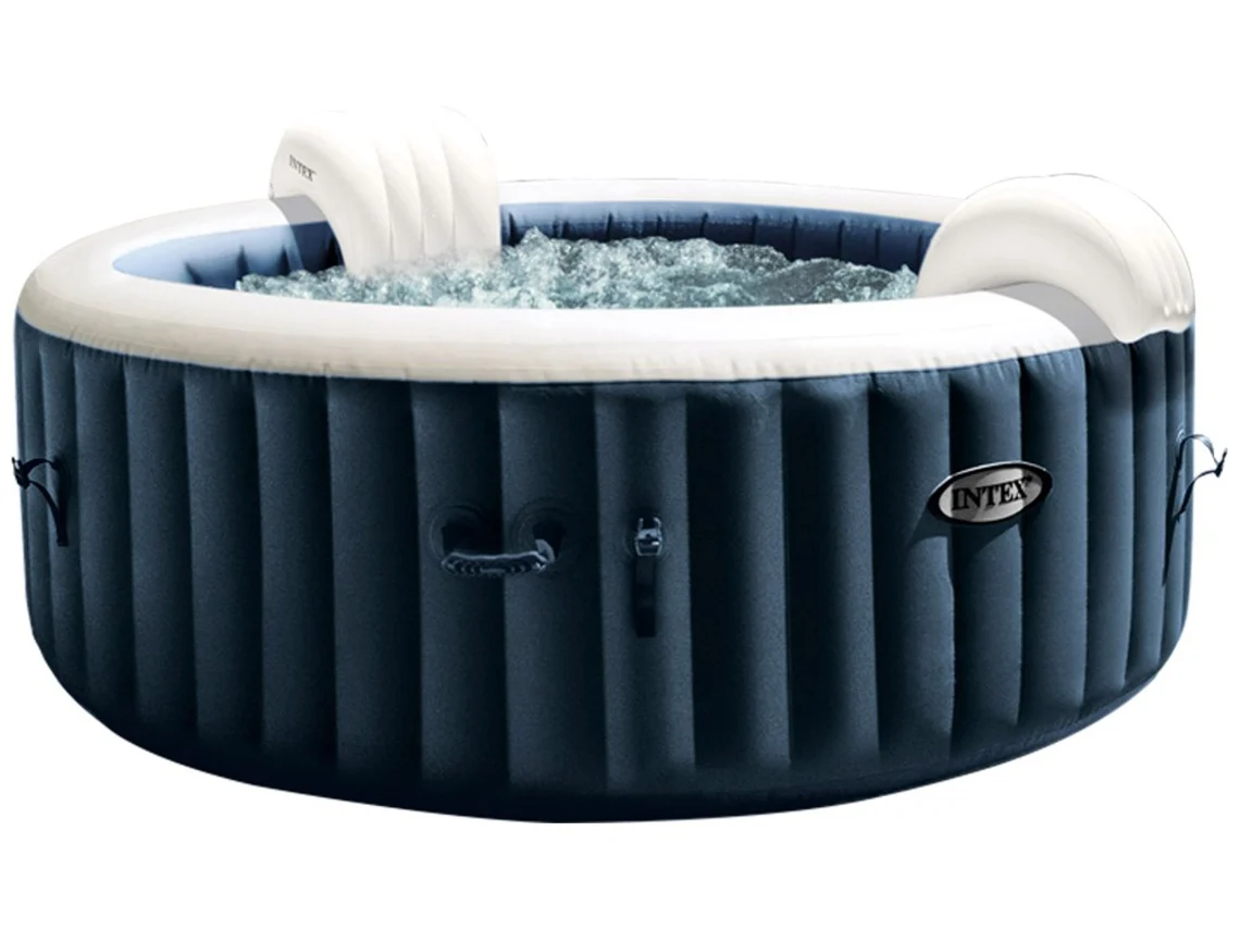 Spa de exterior INTEX Bubble Massage (4 plazas - PVC - Azul - 196x71 cm)