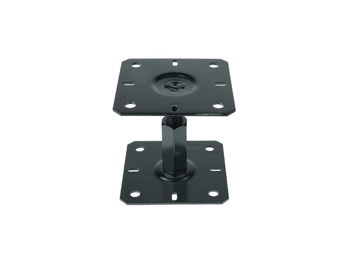Soporte Regulable Negro Para Postes Entre 13X13 Y 15X15Cm Por Unidad WOVAR