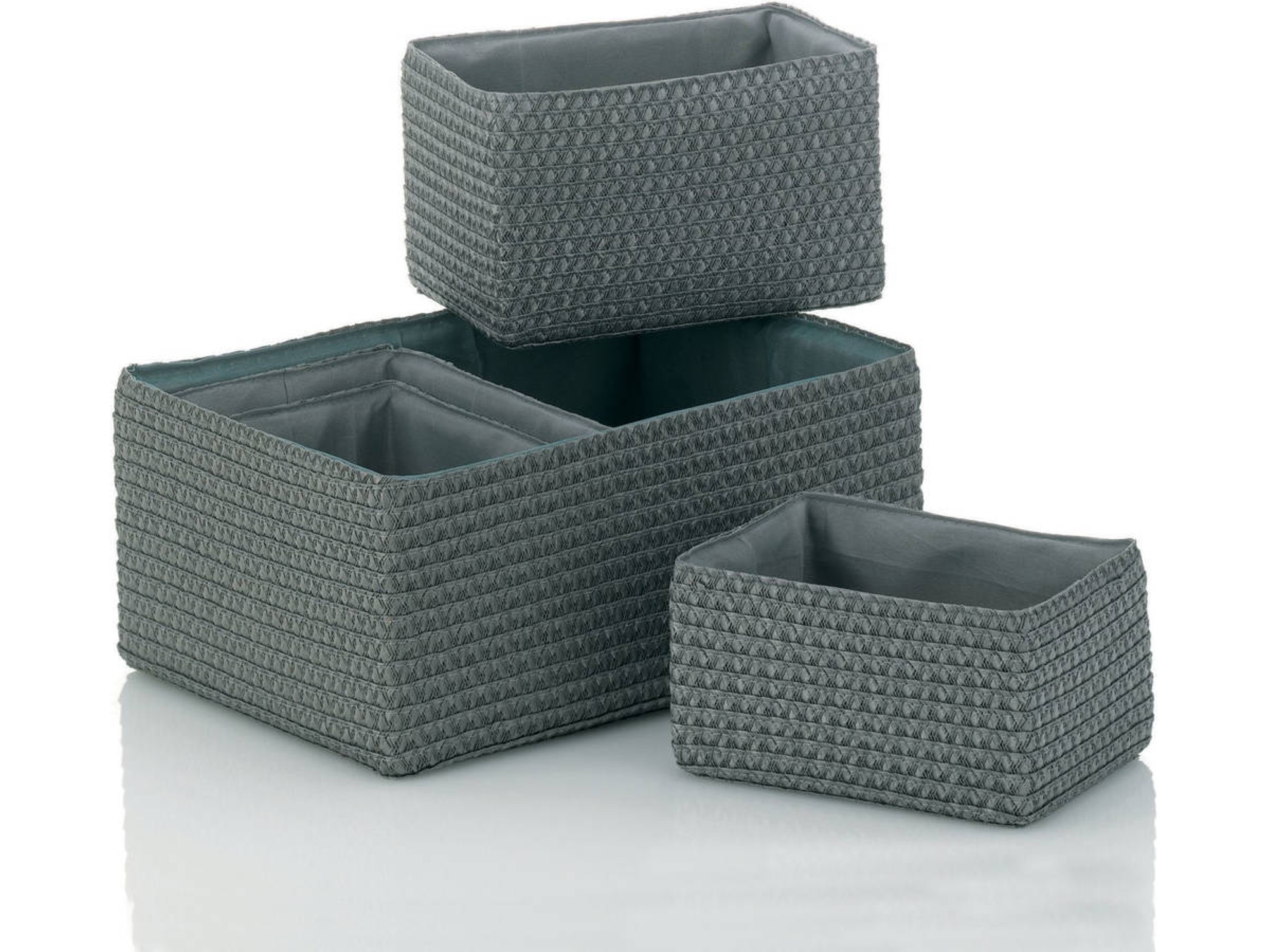 Cesta KELA 21783 (Gris - Rectangular)