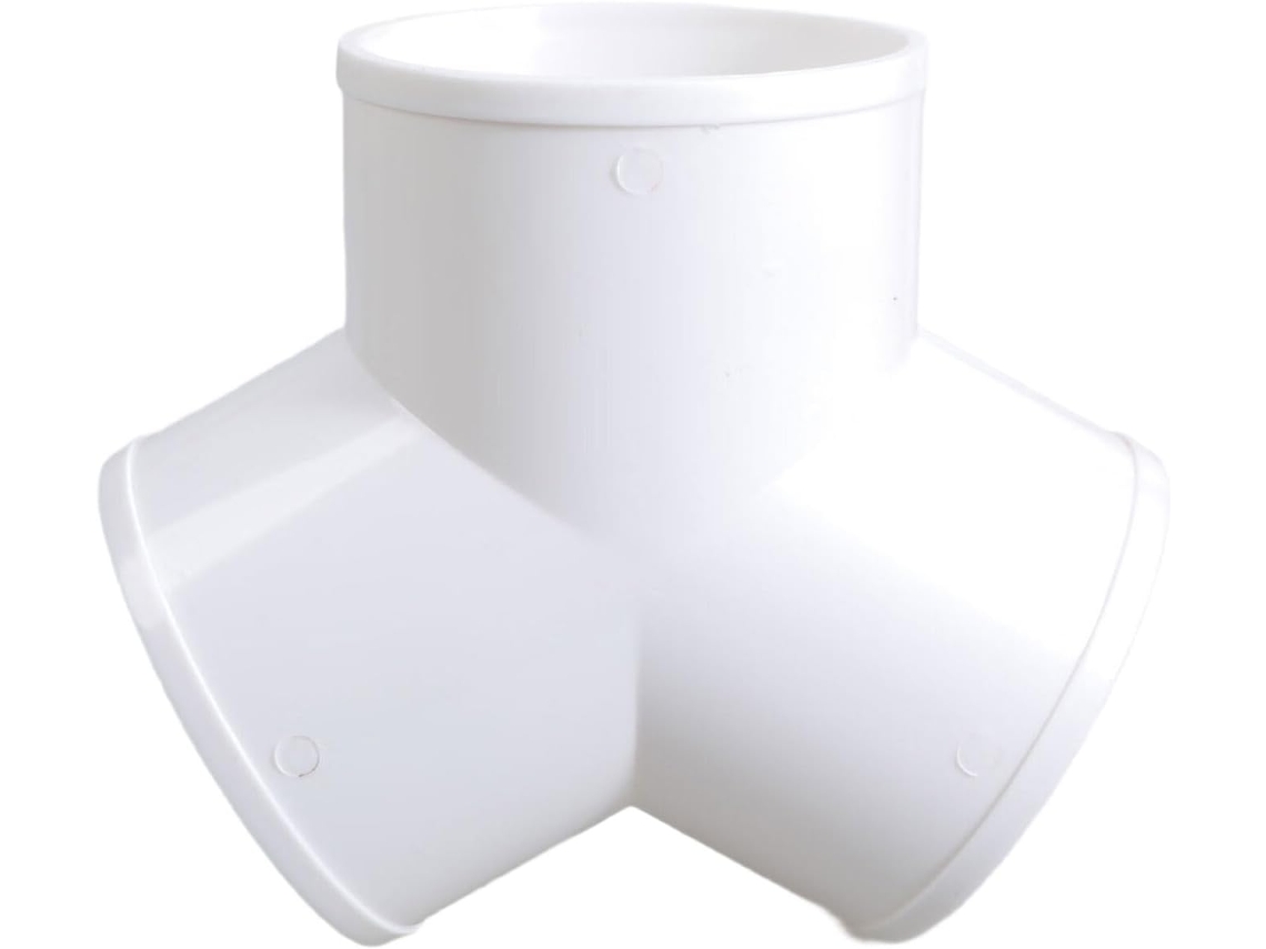 Conector De Tubería Redonda En Forma De Y De Pvc De 3 Vías, Fácil De Usar.