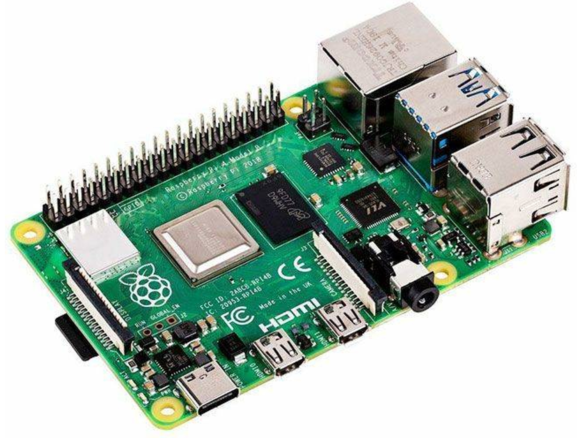 Mini PC RASPBERRY PI 4 Modelo B (ARM Cortex-A72 - RAM: 4 GB)