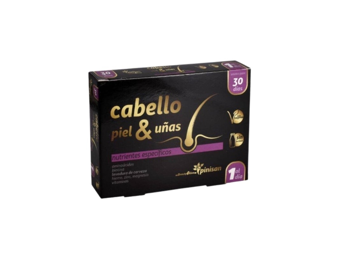 Cabello, Piel y Uñas 30 Días 30 Cápsulas Pinisan