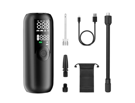Compresor de aire para inflar neumáticos 150 PSI bomba para bicicleta corte automático bomba inalámbrica para neumáticos de automóvil con Schrader ...