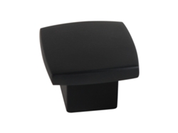 Pomo Para Muebles De Zamac 25x25 Mm De Diámetro Pintura Negra Mate Paquete De 36 Piezas