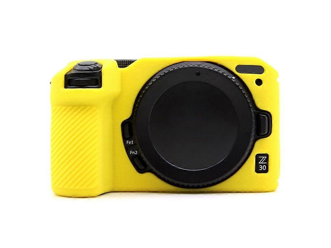 Funda protectora de silicona con textura Lychee compatible con Nikon Z 30 y cubierta anticolisión para cámara Facpoet