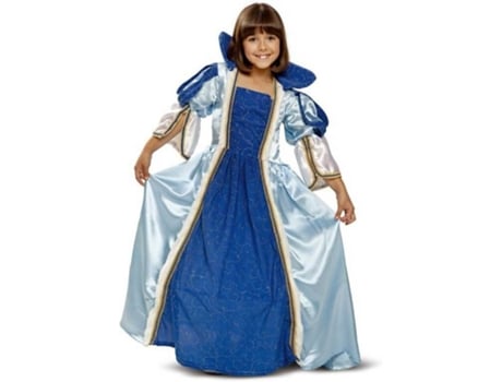 Disfraz de Niña DISFRAZZES Princesa Azul (Talla: 7 a 9 años)