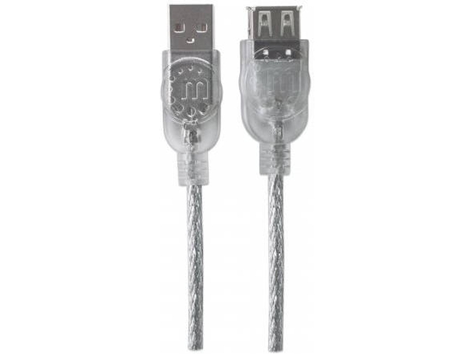 Cable USB MANHATTAN USB A/USB A 3 m Macho/Hembra