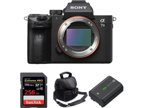 Kit Cámara SONY ALPHA 7 III + SanDisk 256 GB + Batería + Bolsa (Full-Frame)