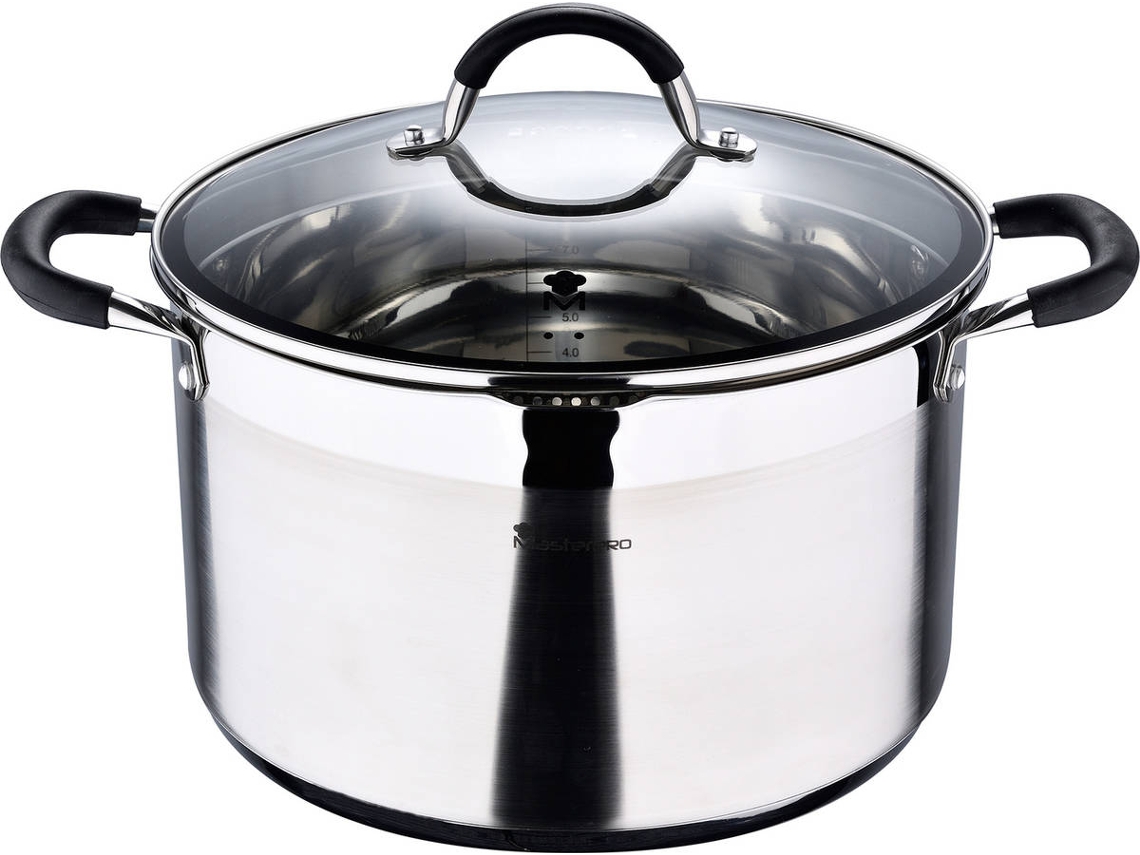 Olla MASTERPRO BGMP-1506-BK (Gris - Acero Inoxidable)