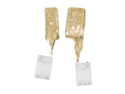 Guirnalda De Luces Navideñas De Hadas, 2 Unidades, Luz Dorada Cálida, Decoración Para Árbol, 3,8 Cm X 5 Cm.