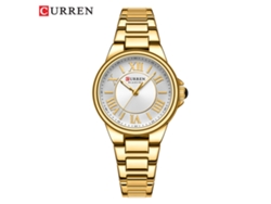 Reloj De Moda Para Mujer, Correa De Acero, Sencillos Números Romanos.