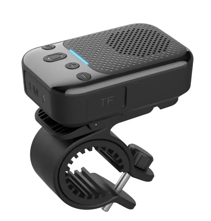 Altavoz Bluetooth Impermeable (negro), Subwoofer Para Bicicleta, Altavoz Deportivo 2 En 1 Con Clip.
