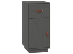 Maison Exclusive - Aparador De Madera Maciza De Pino Gris 34x40x75 Cm