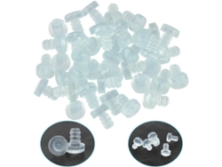 40 Tornillos De Silicona Transparente Para Puertas, Resistentes A Los Golpes, Para Montaje En Pared, Mesa, Vidrio Y Otros Soportes.