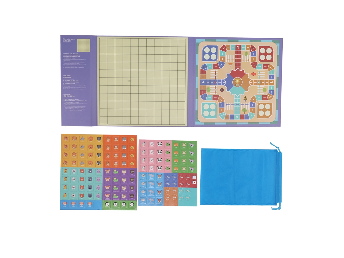 Juego De Mesa Educativo Magnético 2 En 1 Con Diseño De Libro - Regalo De Juguete Para Niños