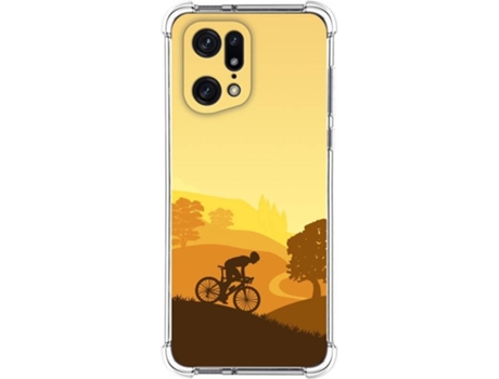 Carcasa para Oppo Find X5 Pro 5G TUMUNDOSMARTPHONE Dibujos Antigolpes Ciclista Multicolor