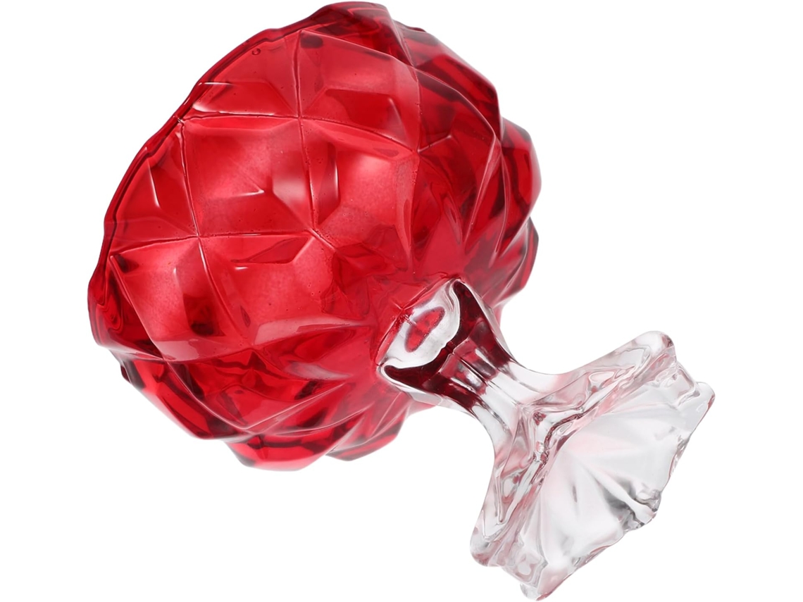 Bol De Postre De Cristal Transparente Con Elegante Taza De Estilo Vintage Para Helados Y Pudines.
