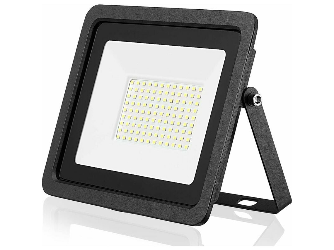 Focos LED para exteriores, LED blanco cálido superbrillante para jardines, plazas, vallas publicitarias, fábricas y muelles, 10 W de ahorro de energía, con soporte.
