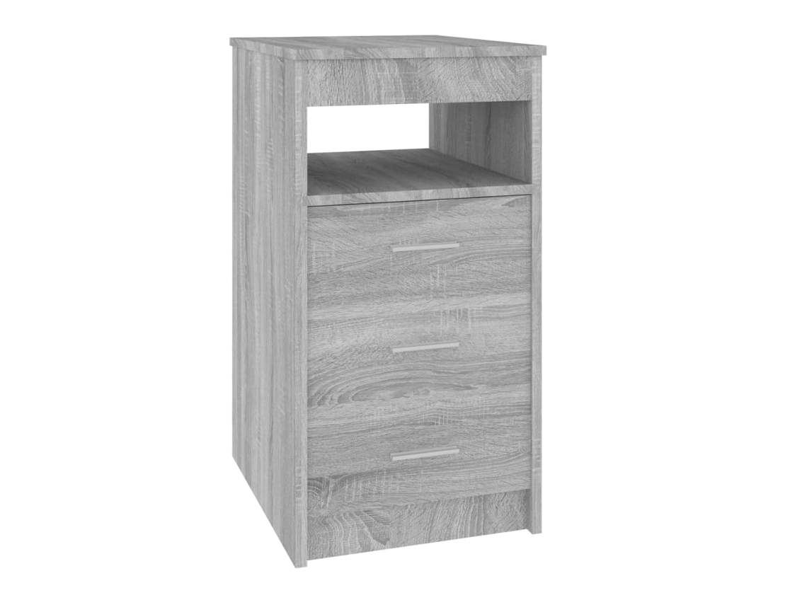 Mueble con cajones en madera gris Sonoma MAISON EXCLUSIVE (40x50x76 cm)