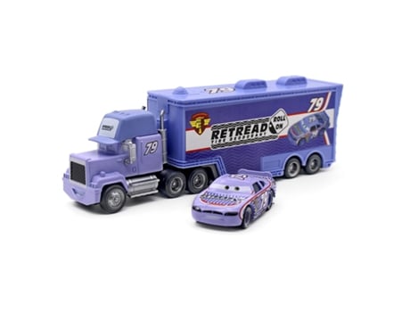 Disney pixar car toys lightning mcqueen number racer mack uncle truck 1:55 diecast metal car model toy boy birthday gift