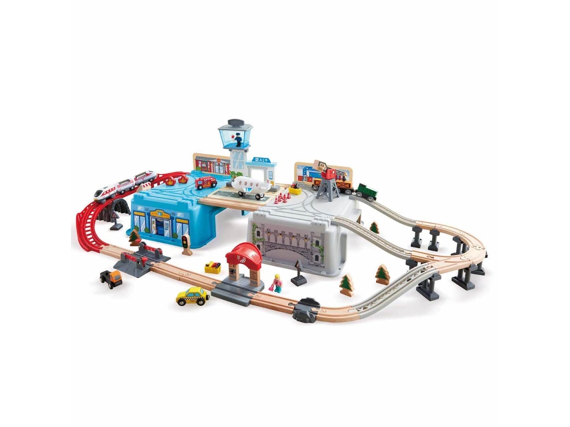 Juguete HAPE Circuito Tren Mega Metrópolis (3 Años)