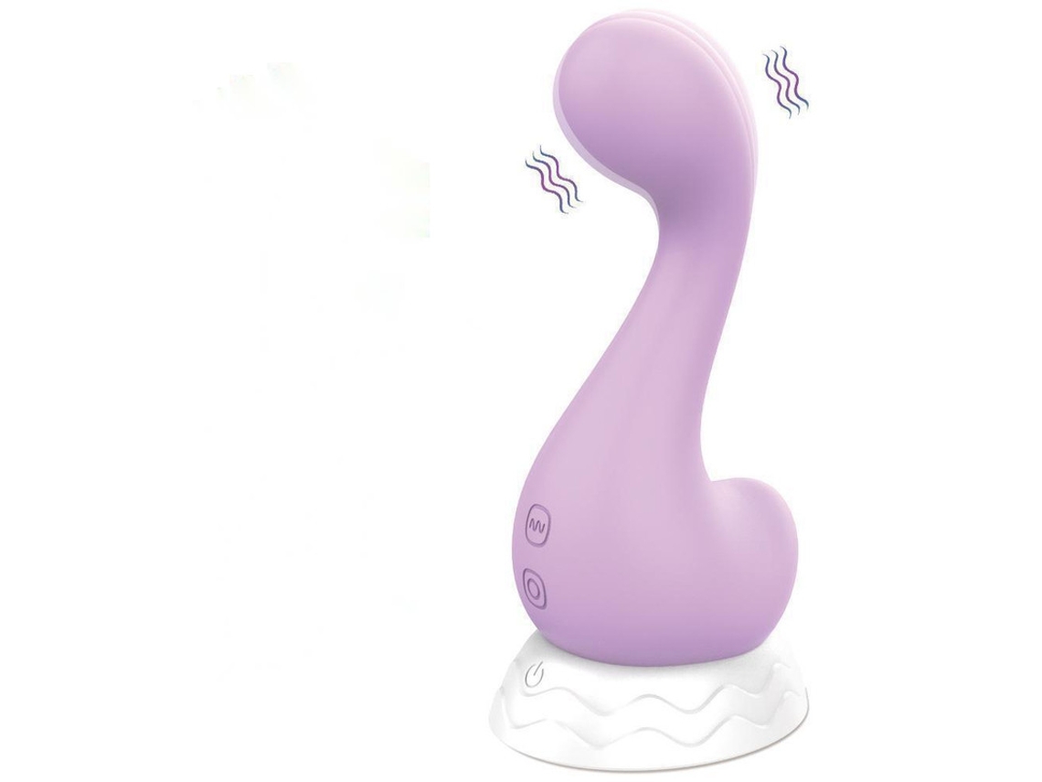 Vibrador De Silicona A Prueba De Agua Con 7 Modos De Vibracin Para Lamer 7 Para Mujeres (prpura) Yizhood