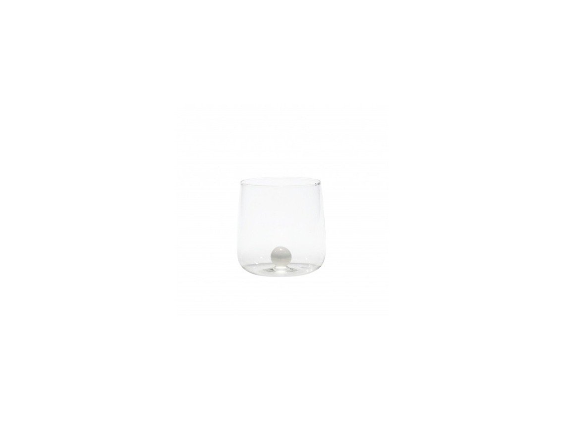 Vidrio de borosilicato Bilia Vaso ZAFFERANO Set 6 piezas Color Blanco