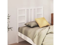 Cabecero De Cama Madera Maciza De Pino Blanco 106x4x100 Cm