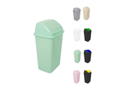 Cubo de basura con tapa giratoria de 30/50 litros ideal para el hogar y la oficina verde 50 L Jardim202
