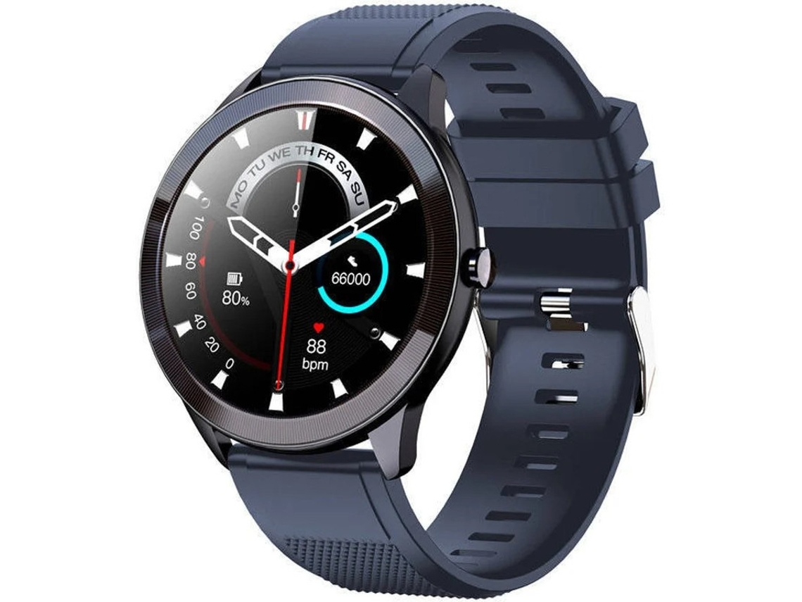 Reloj inteligente Yizhood para hombre y mujer, de 1,3 pulgadas, resistente al agua IP68 (azul)