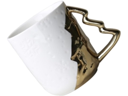 1 Taza De Cerámica Con Estampado De Abeto Taza De Porcelana Creativa Para Café, Té Y