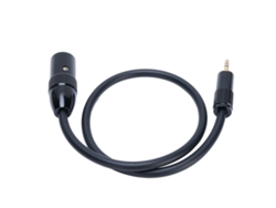 Cable De Audio De 3,5 Mm A Xlr Macho De 1/8 Pulg. Para Mezclador Y Altavoces Con Conectores Chapados En Oro, 0,5 M, Negro.