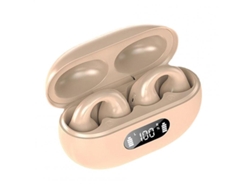Auriculares Bluetooth True Wireless Bone Conduction R15 5.3 Smart Clip-On Noise Cancelling Dorado