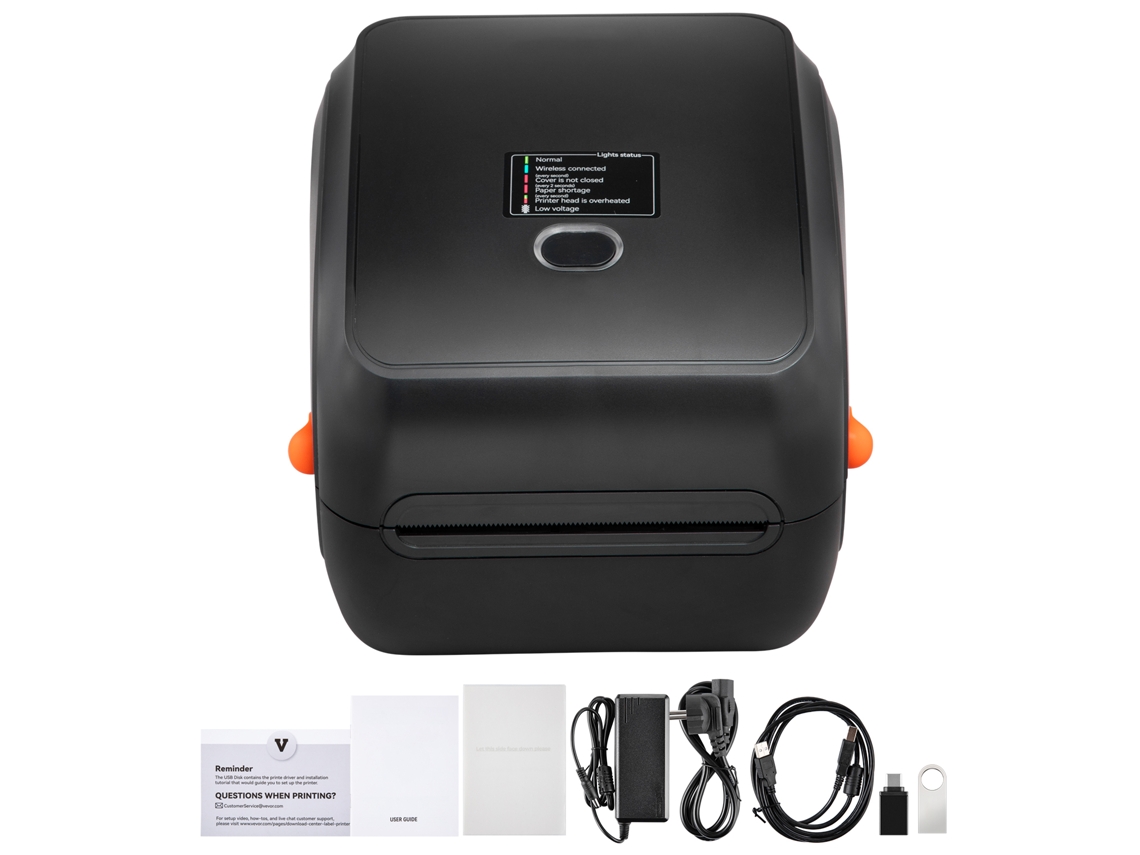 Impresora térmica de etiquetas SucceBuy
Impresión de alta velocidad a 300 ppp y 150 mm/s
Conectividad Bluetooth y USB
Compatible con smartphones y portátiles