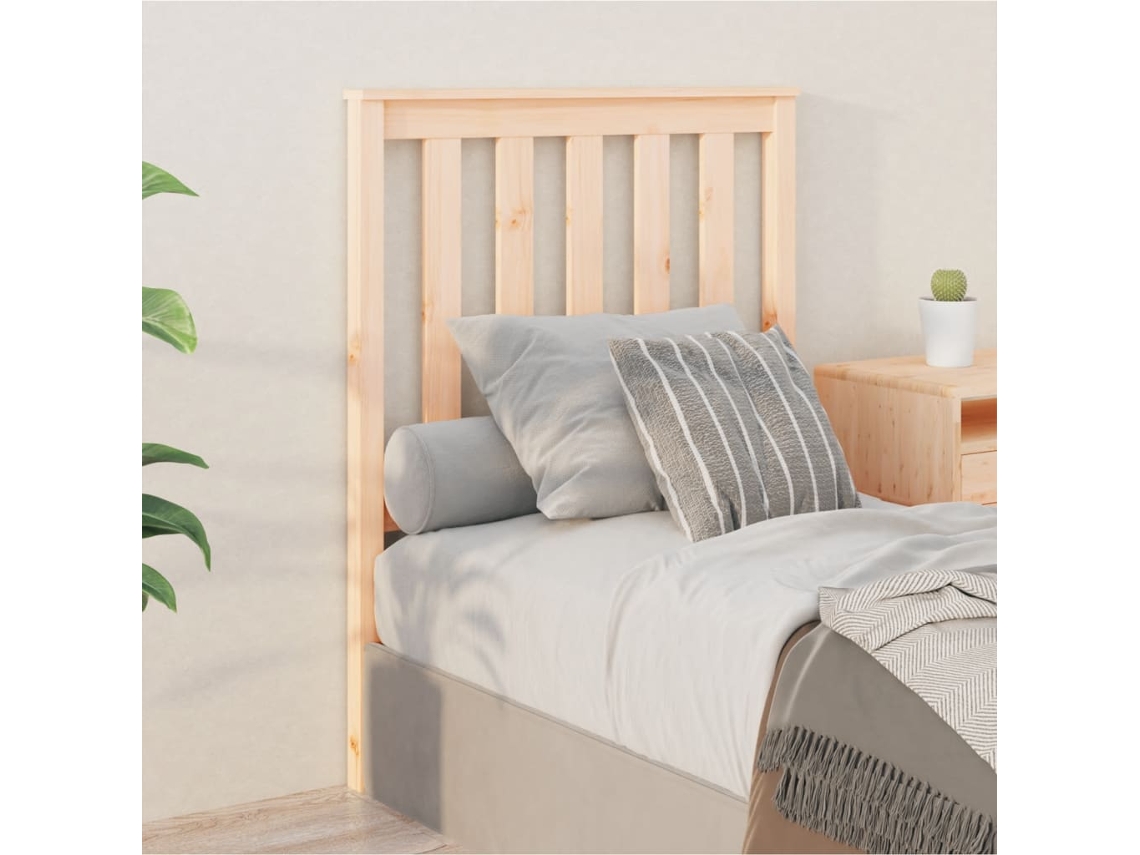 Cabecero De Cama Madera Maciza De Pino 81x6x101 Cm
